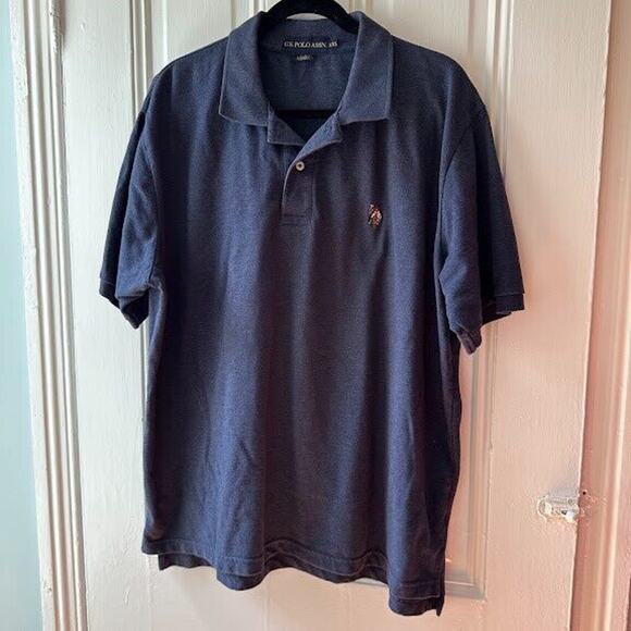 U.S. Polo Assn. Other - US Polo Association Shirt Mens XXL Embroidered Logo Blue Short Sleeve Polo